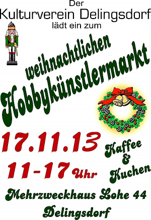 Einladung zum Hobbyk&uuml;nstlermarkt